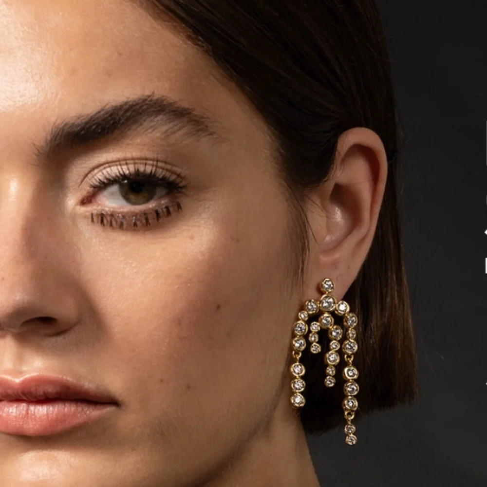 ALEXIS BITTAR • Asterales Gold Chandelier Earring